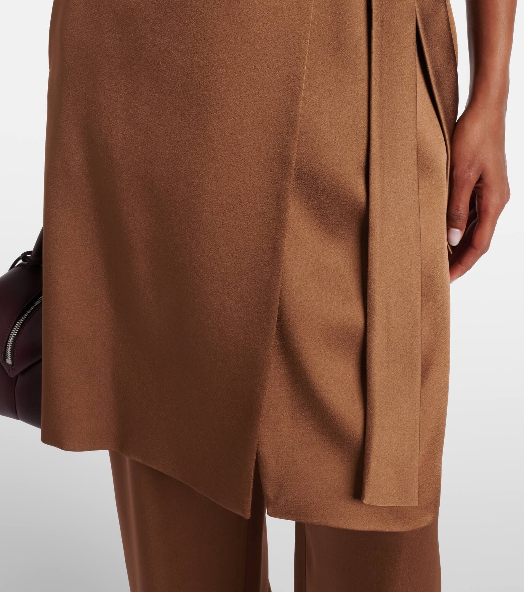 Afgano belted satin jacket - 5