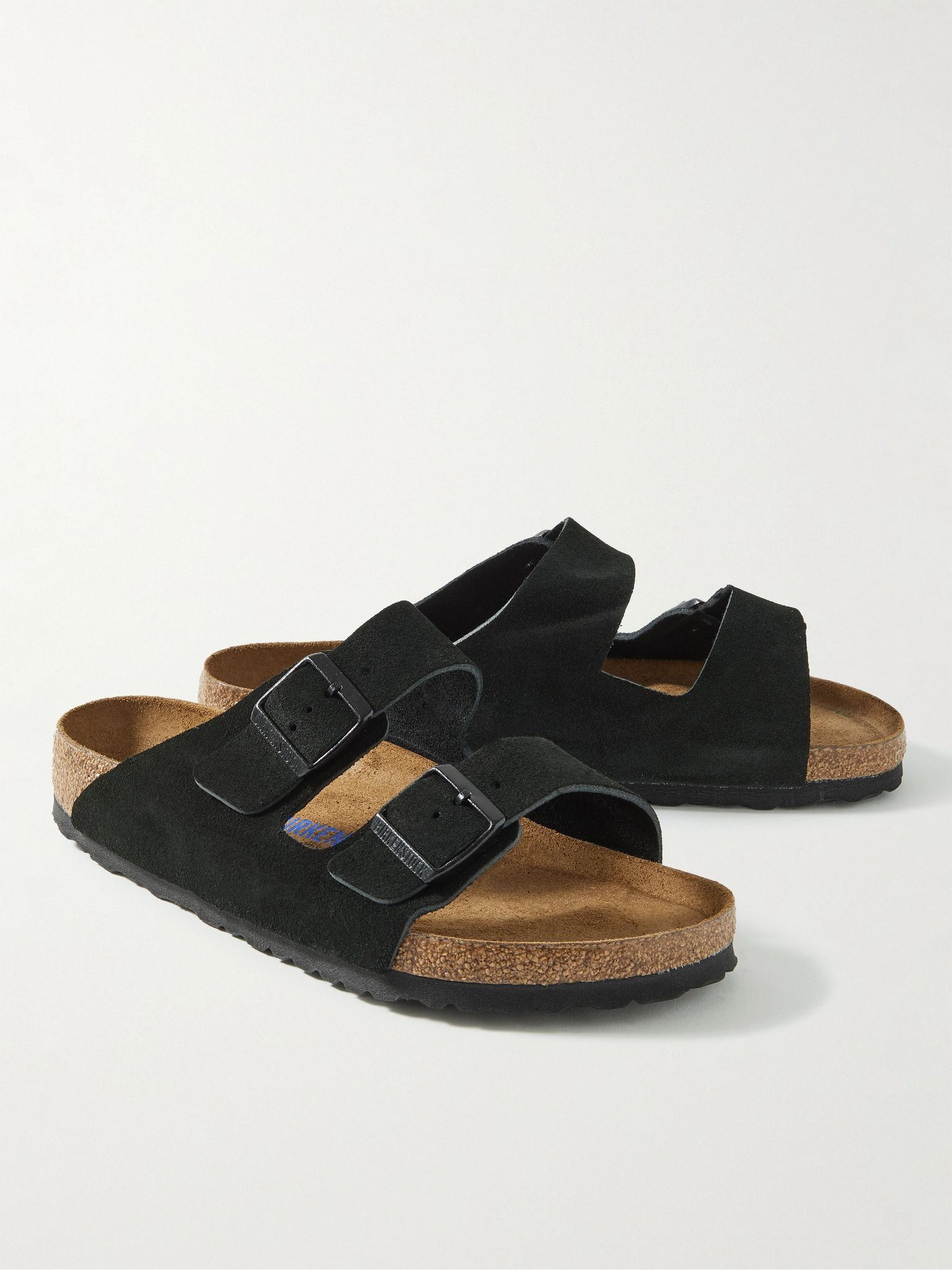 Arizona Suede Sandals Black - 3