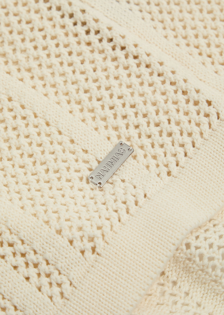 Nahmias Intarsia Open-knit Cotton Shirt - 5