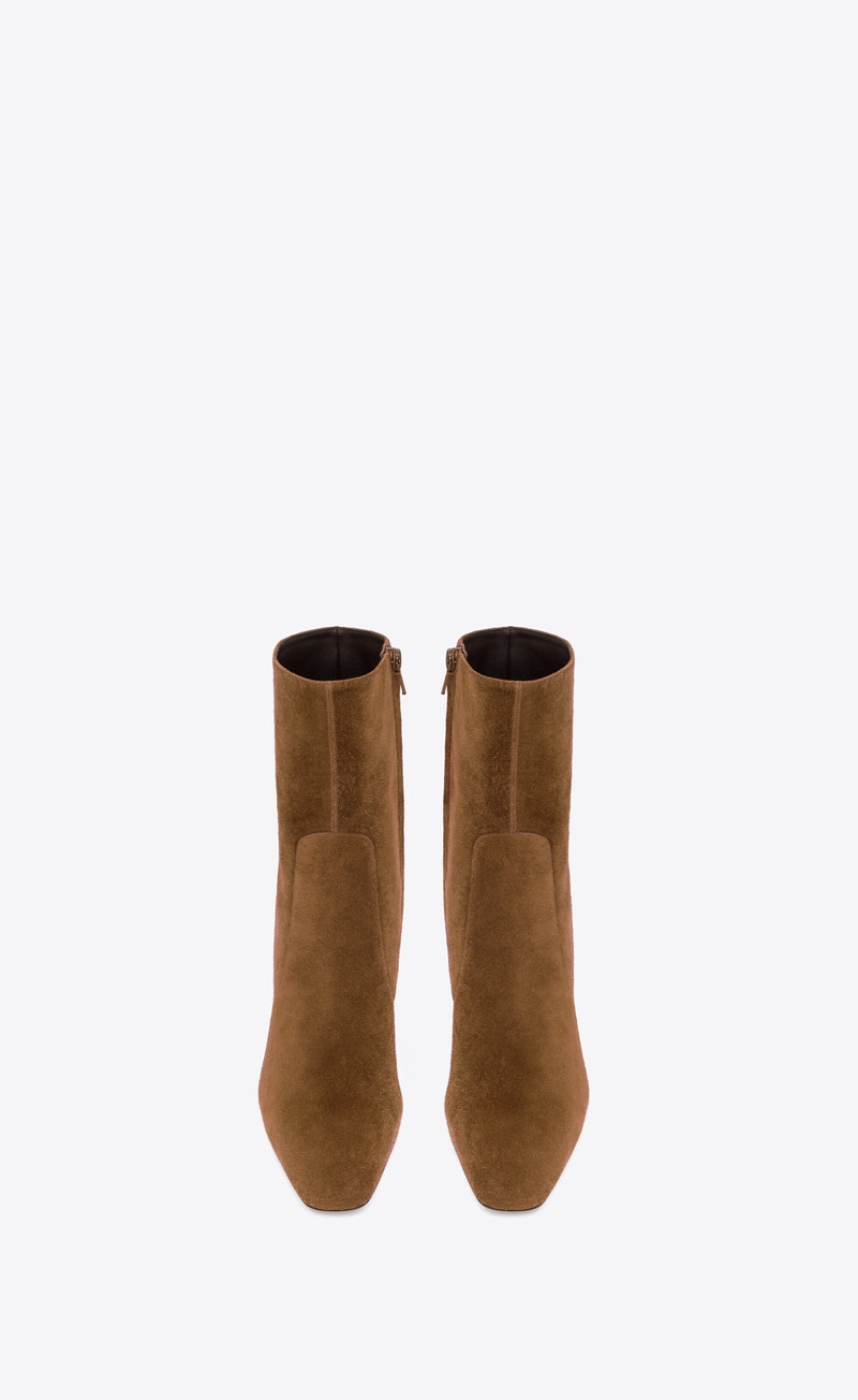 SAINT LAURENT betty booties in suede outlook