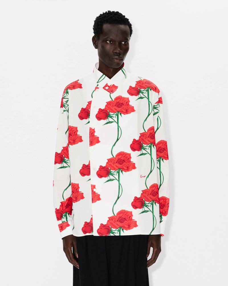 KENZO 'KENZO Archive Rose' double breasted shirt in cotton outlook