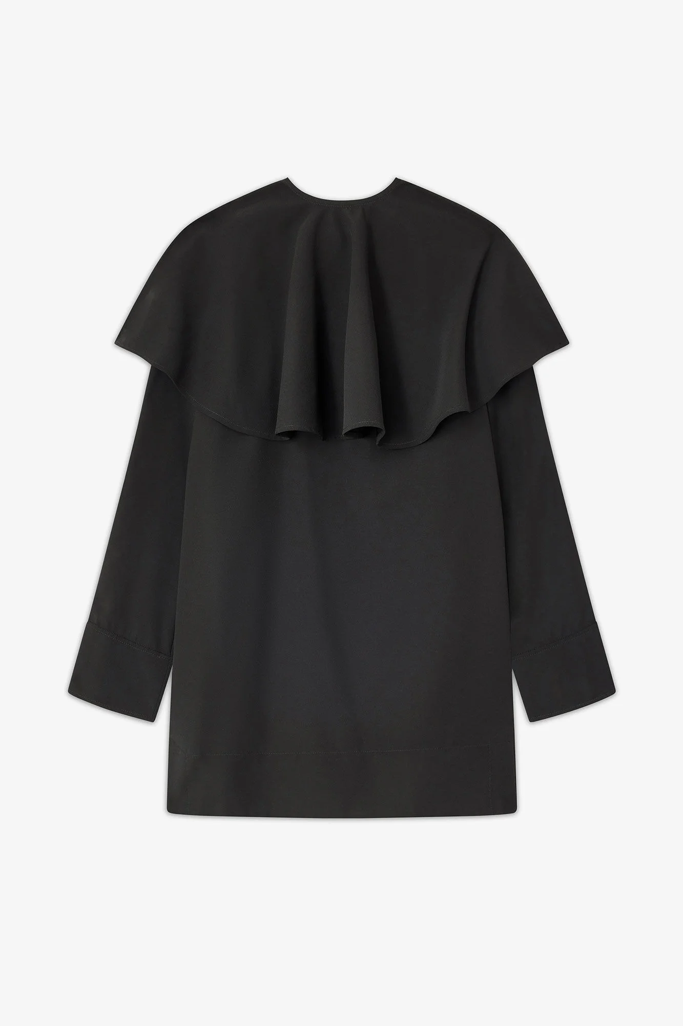 BLACK CIRCLE COLLAR DRESS - 1