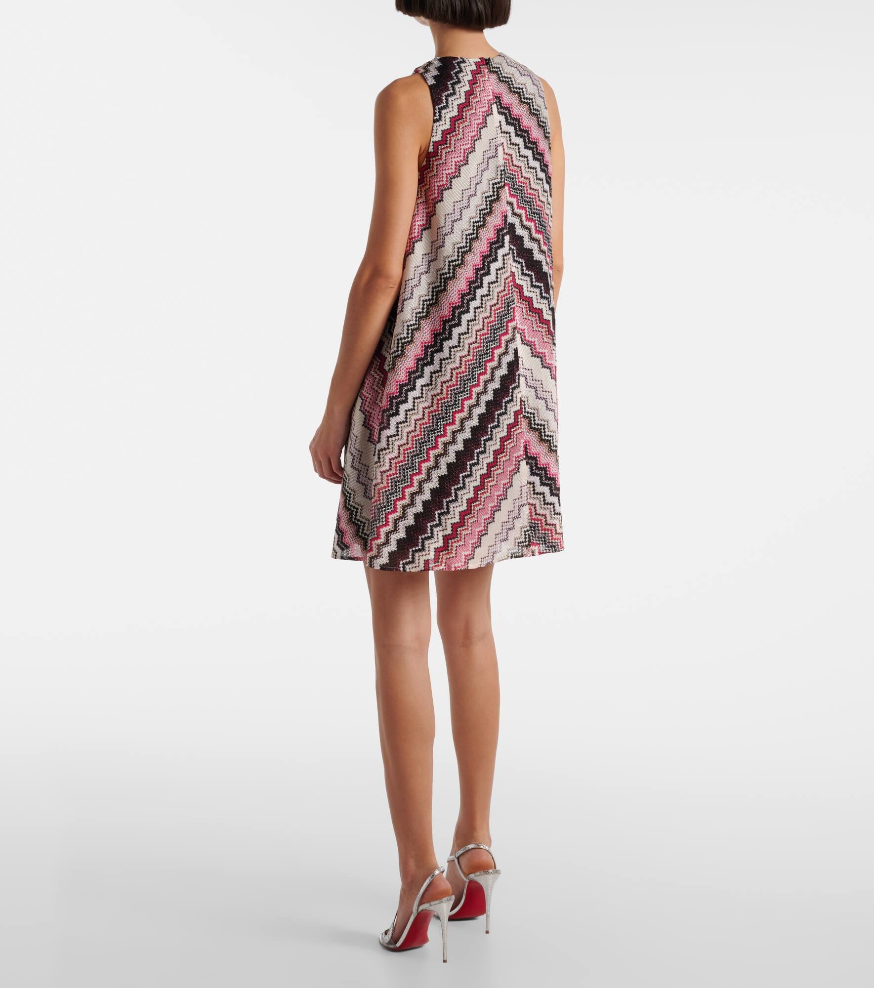 Zig Zag metallic minidress - 3