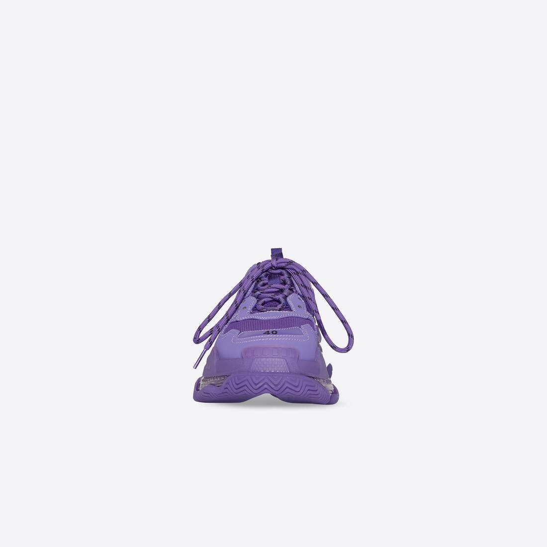 Women's Triple S Clear Sole Sneaker in Purple - 3