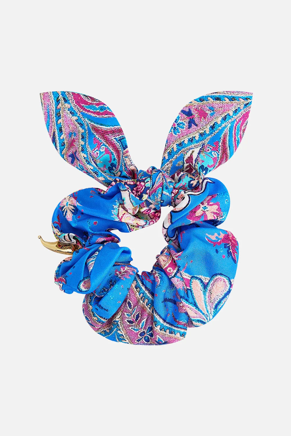 SCRUNCHIE WITH TIE AND CHARM - 1