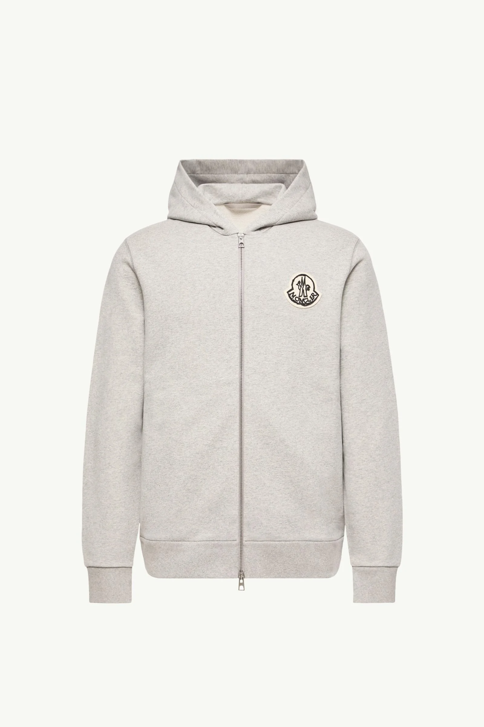 Sketched Logo Zip-Up Cotton Hoodie - 1