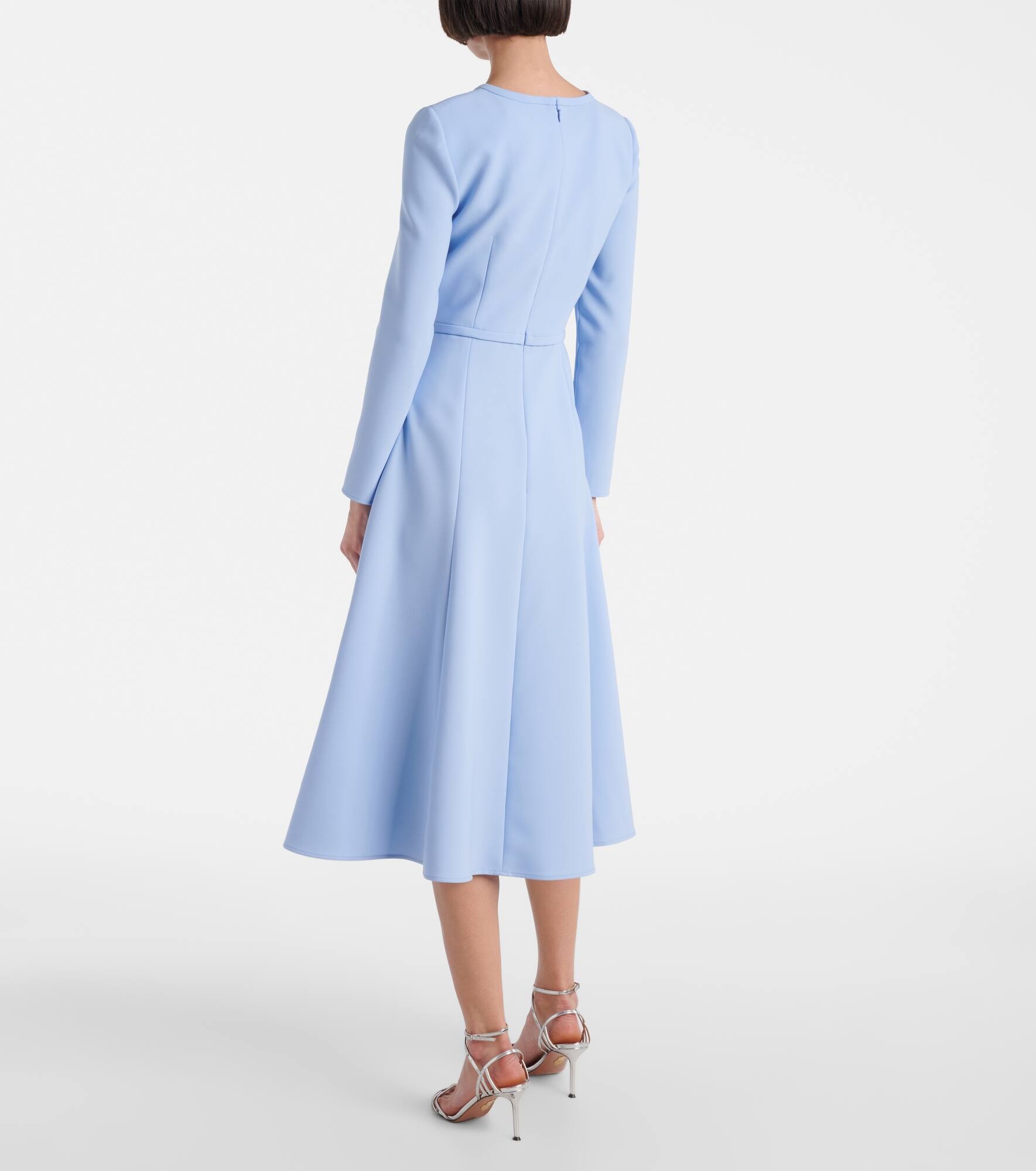 Bow-detail crêpe midi dress - 3