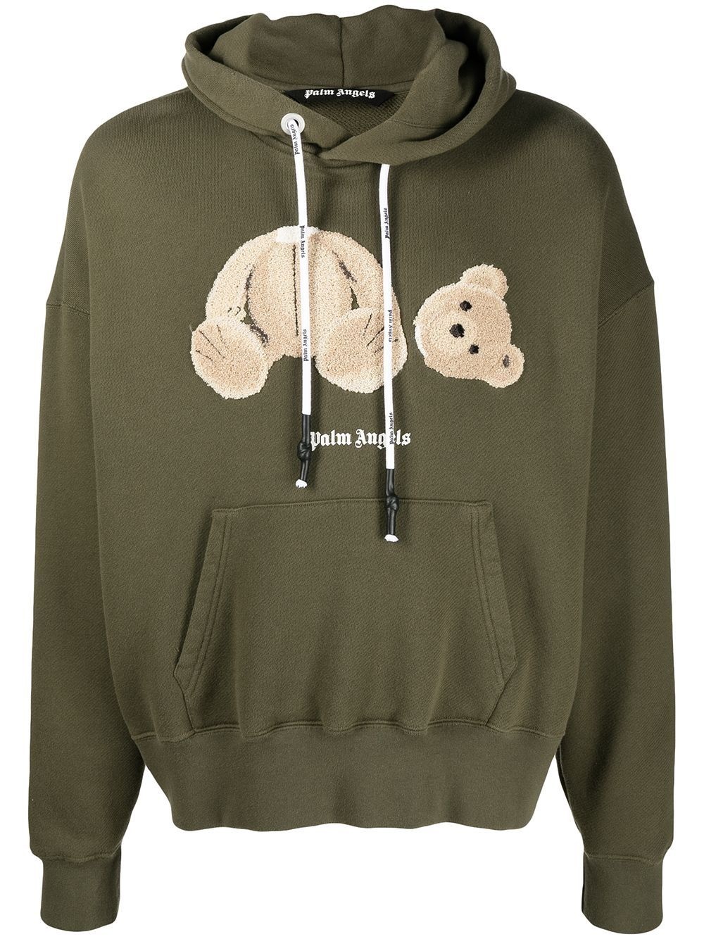 teddy bear-print hoodie - 1