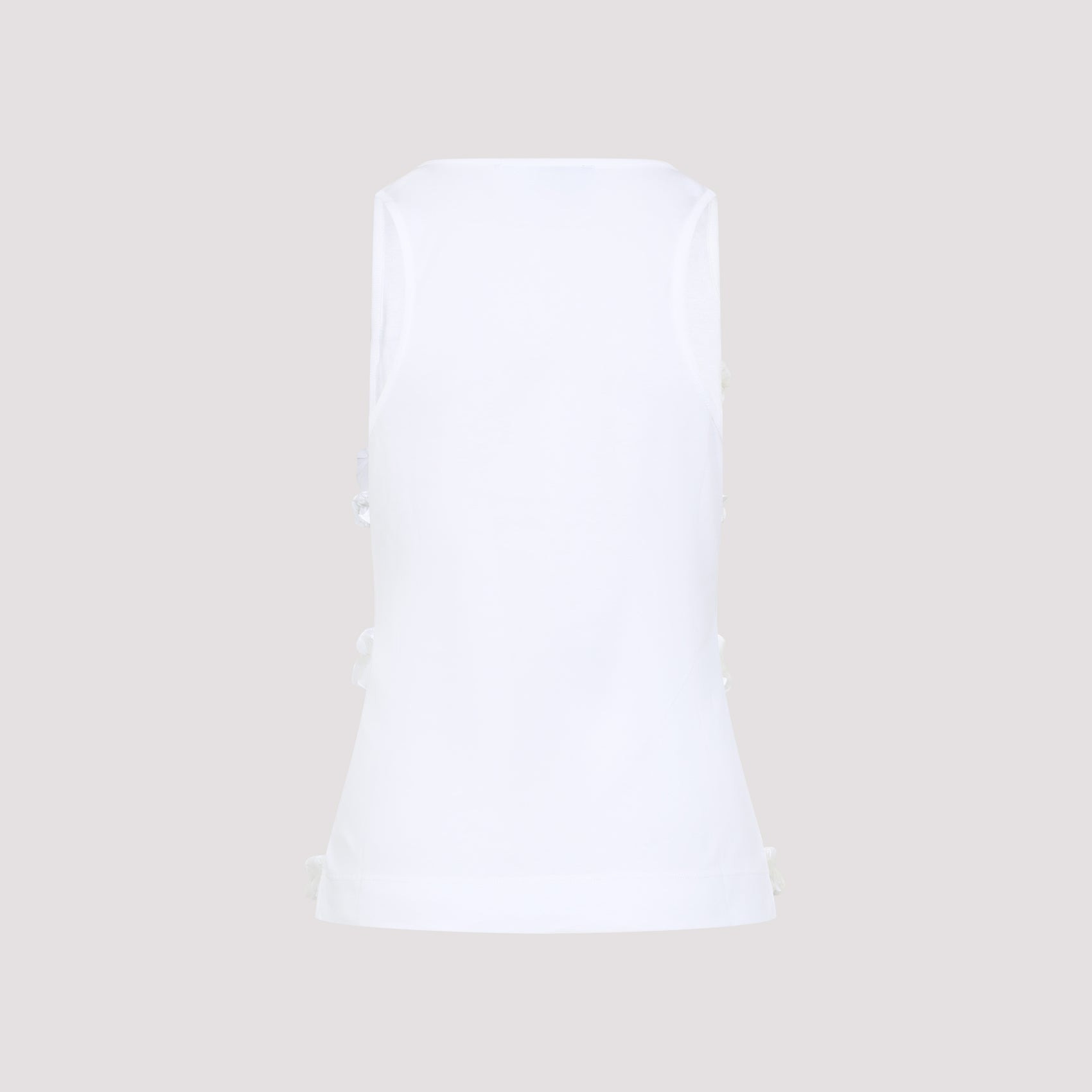 Simone Rocha Fitted Ruffle Frill Tank Top Women - 2