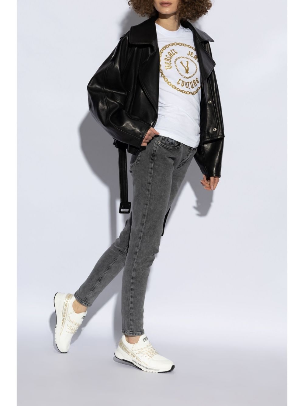 Dynamic logo-strap sneakers - 3