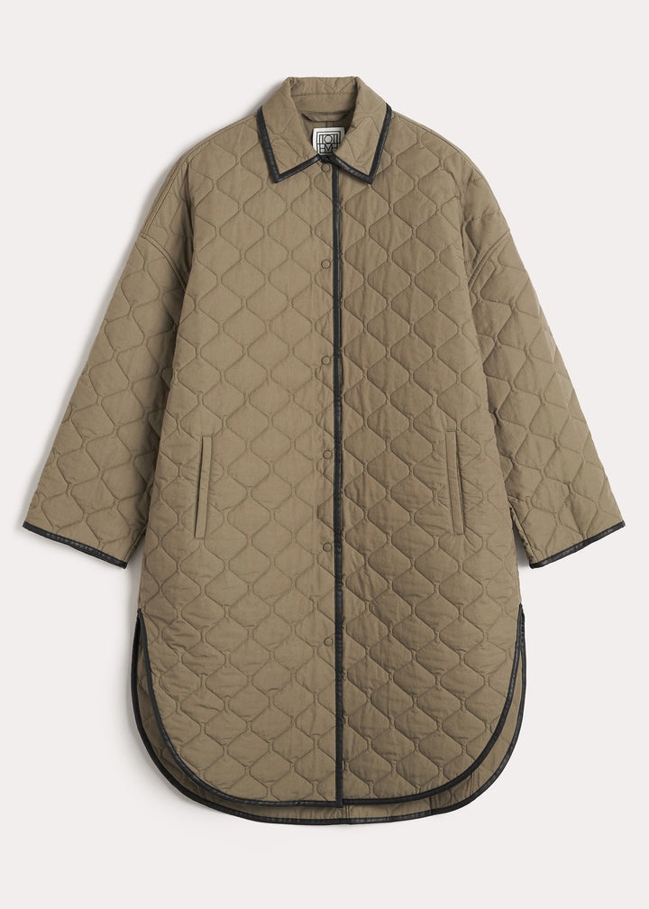 Quilted cocoon coat marsh - 1