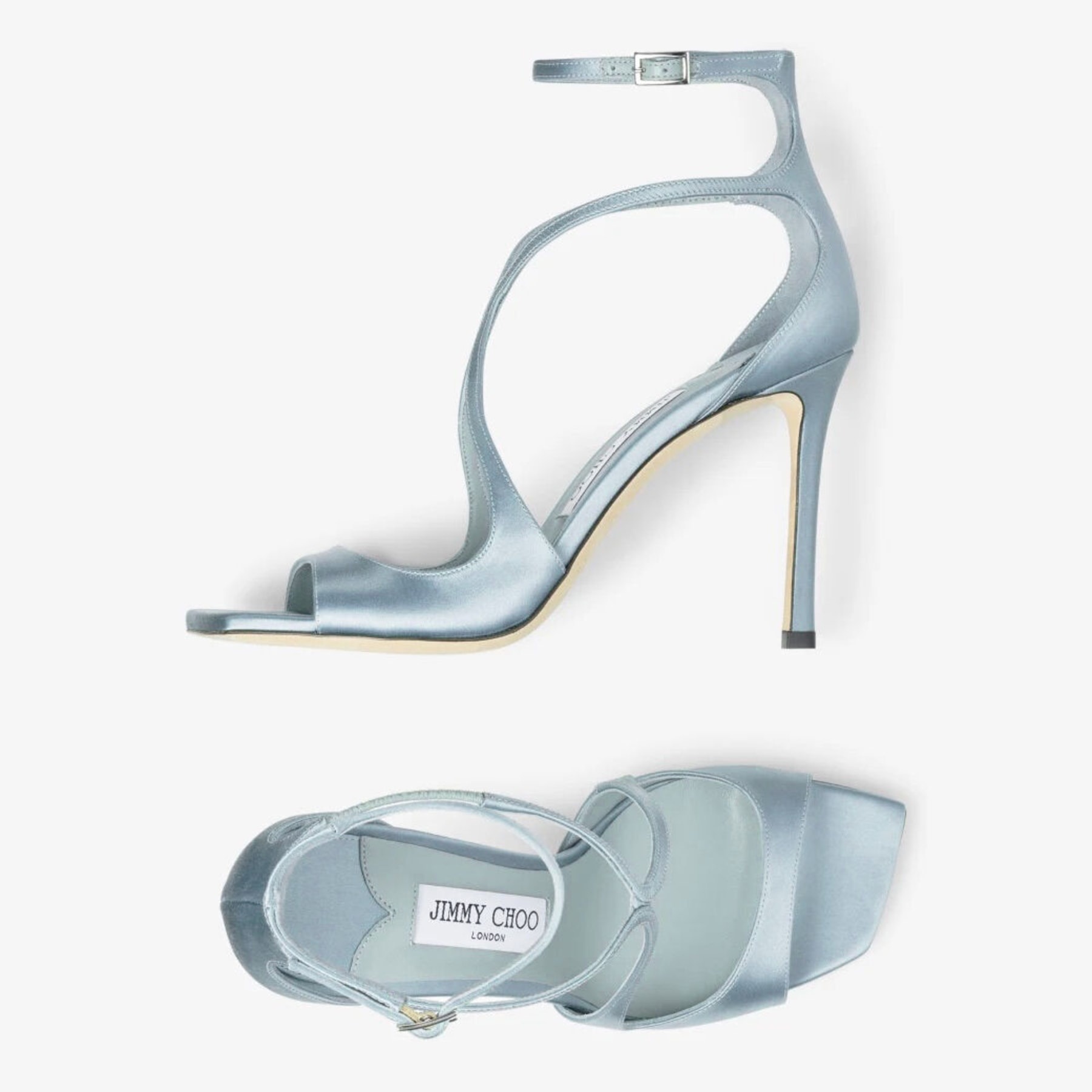 Azia 95
Ice Blue Satin Sandals - 4