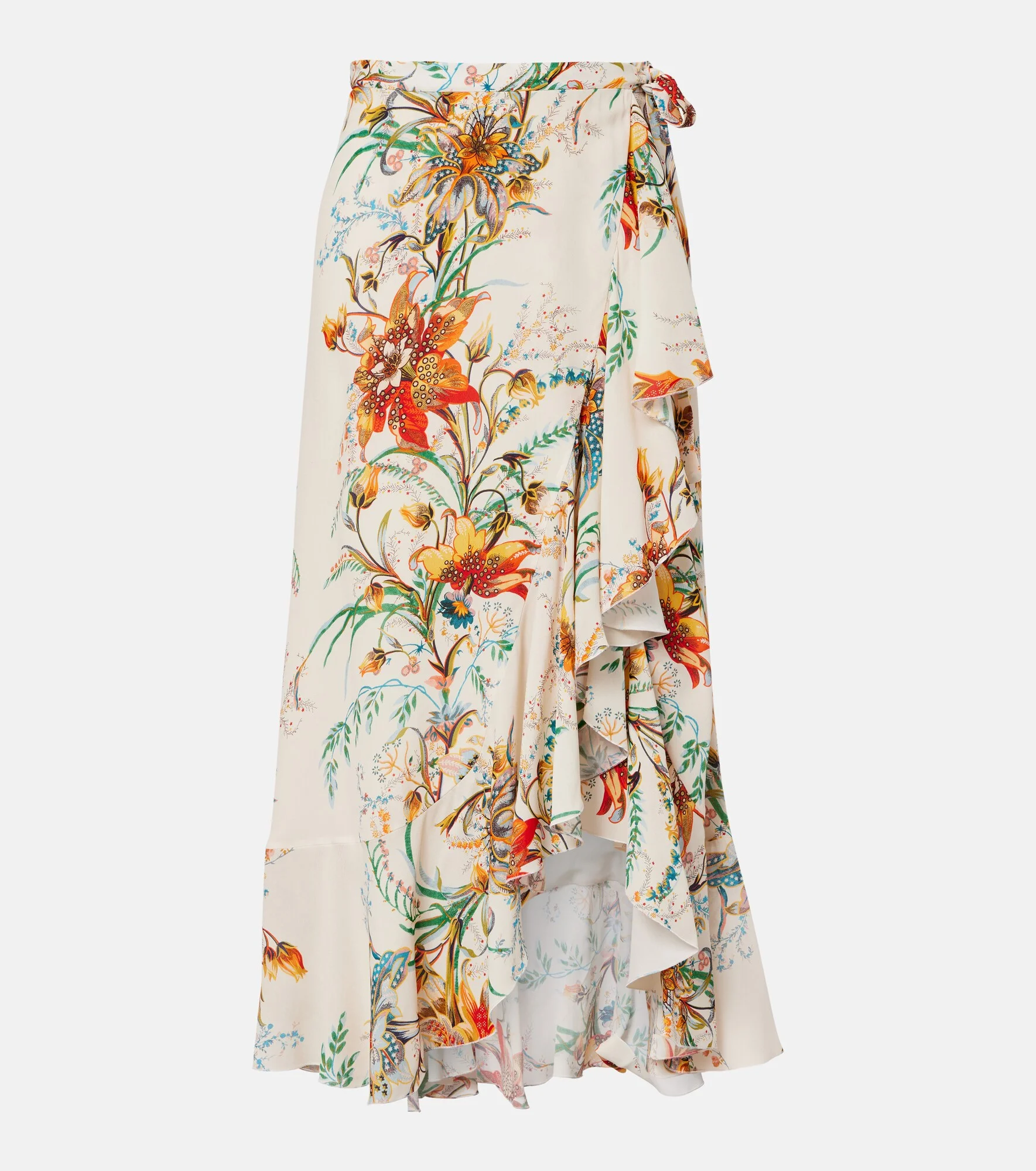 Floral wrap skirt - 1