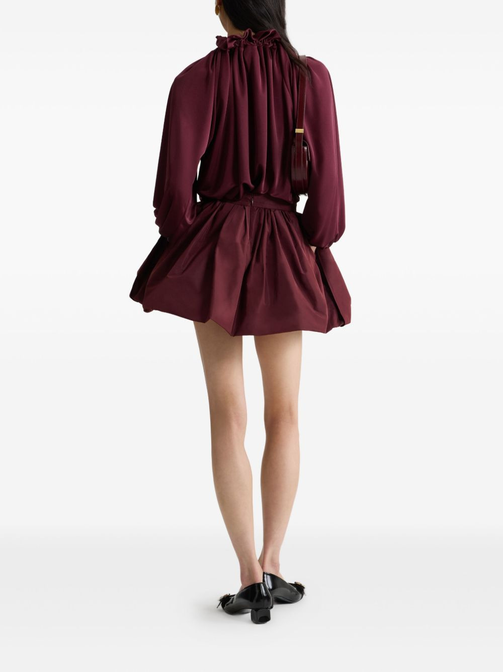 ruffled satin blouse - 3