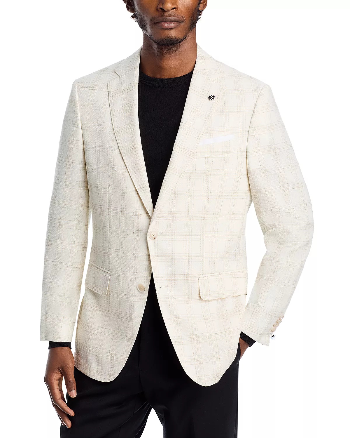 Hutson Plaid Slim Fit Sport Coat - 1