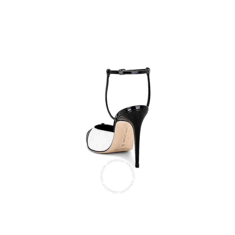 Manolo Blahnik Cetro Bicolor Ankle-Strap Pumps - 3