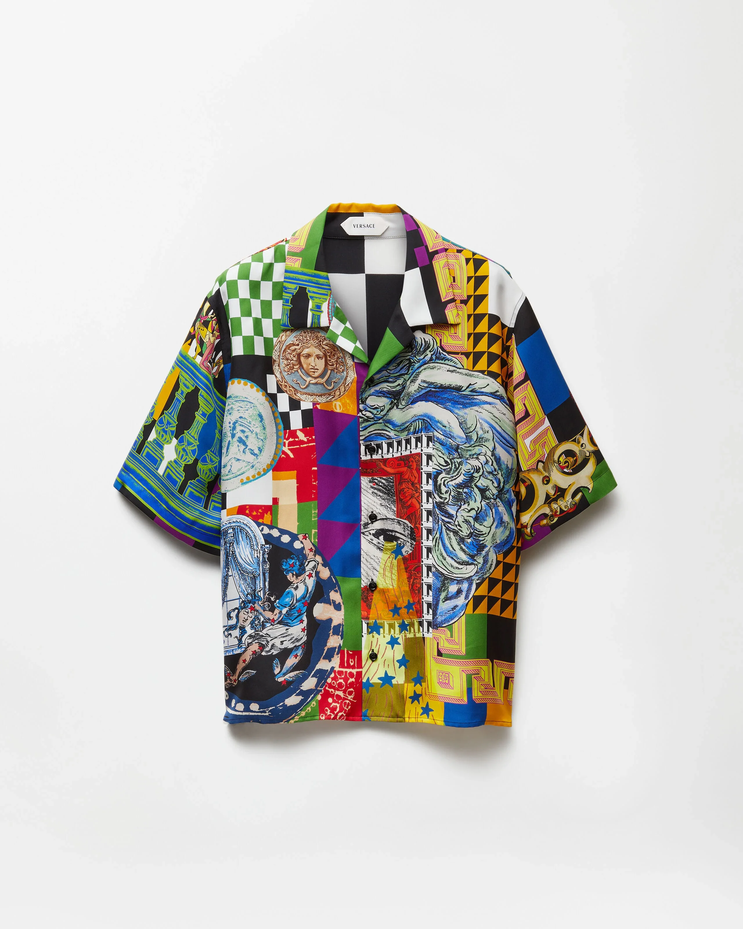 Printed Silk Twill Regular Shirt - 1
