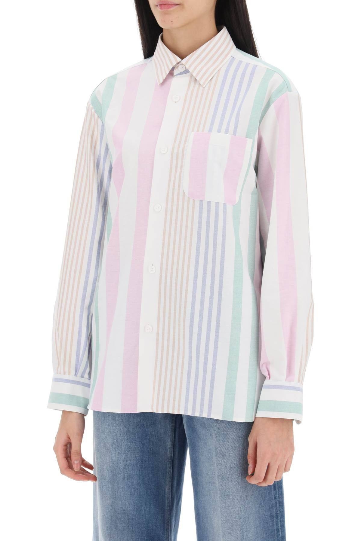 SELA STRIPED OXFORD SHIRT - 5