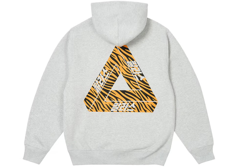 PALACE Palace Seoul Exclusive Tri-Ferg Hoodie Heather Grey outlook