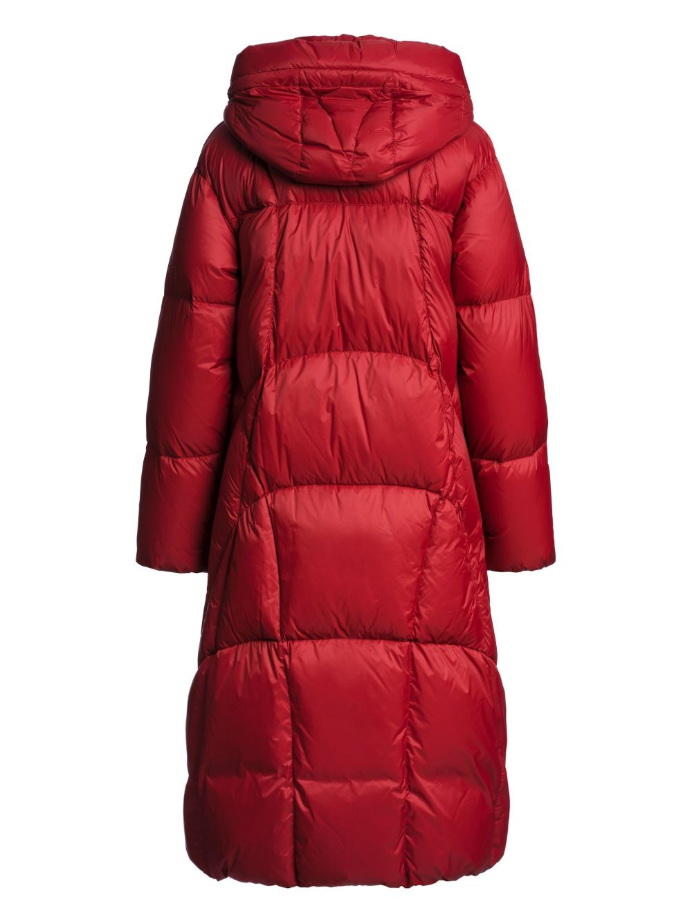 hooded quilted down coat - 3
