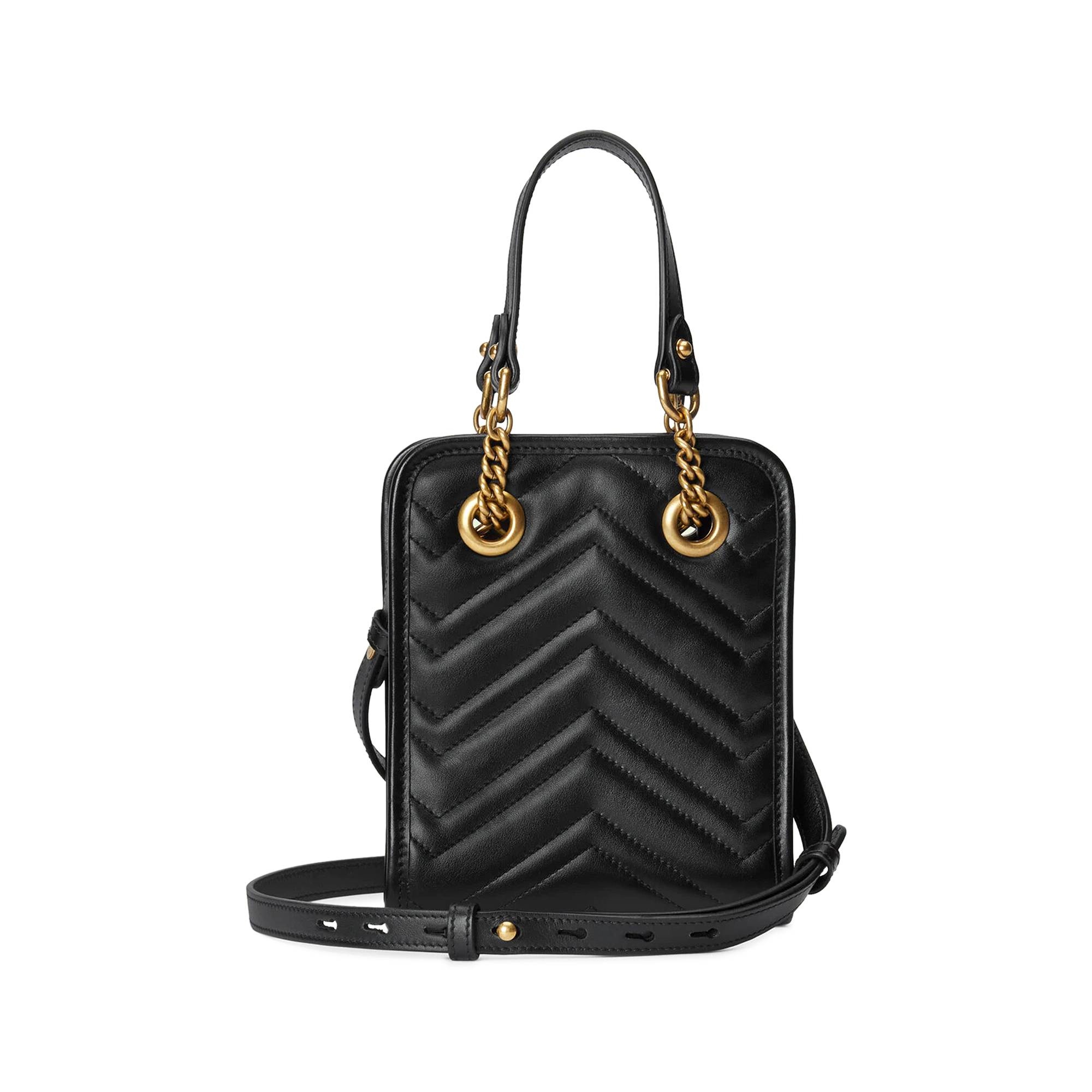 Gucci GG Marmont Matelassé Mini Bag 'Black' - 2