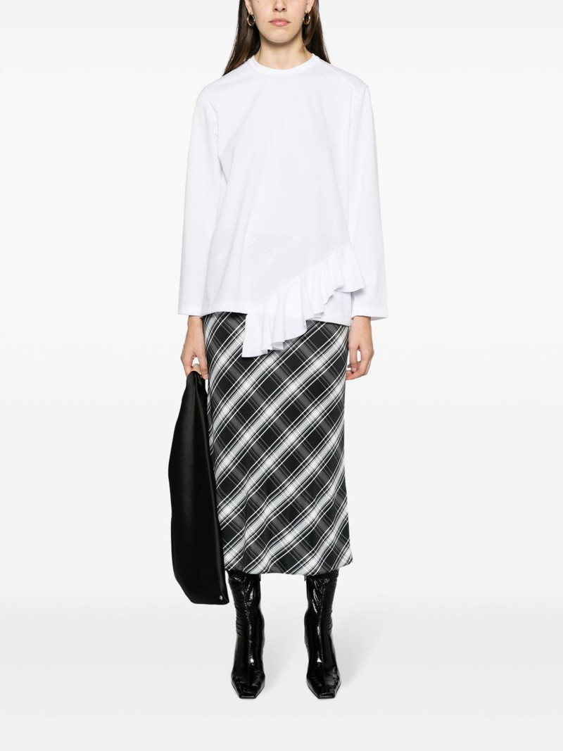 Comme des Garçons Comme des Garçons ruffle-detail round-neck T-shirt outlook