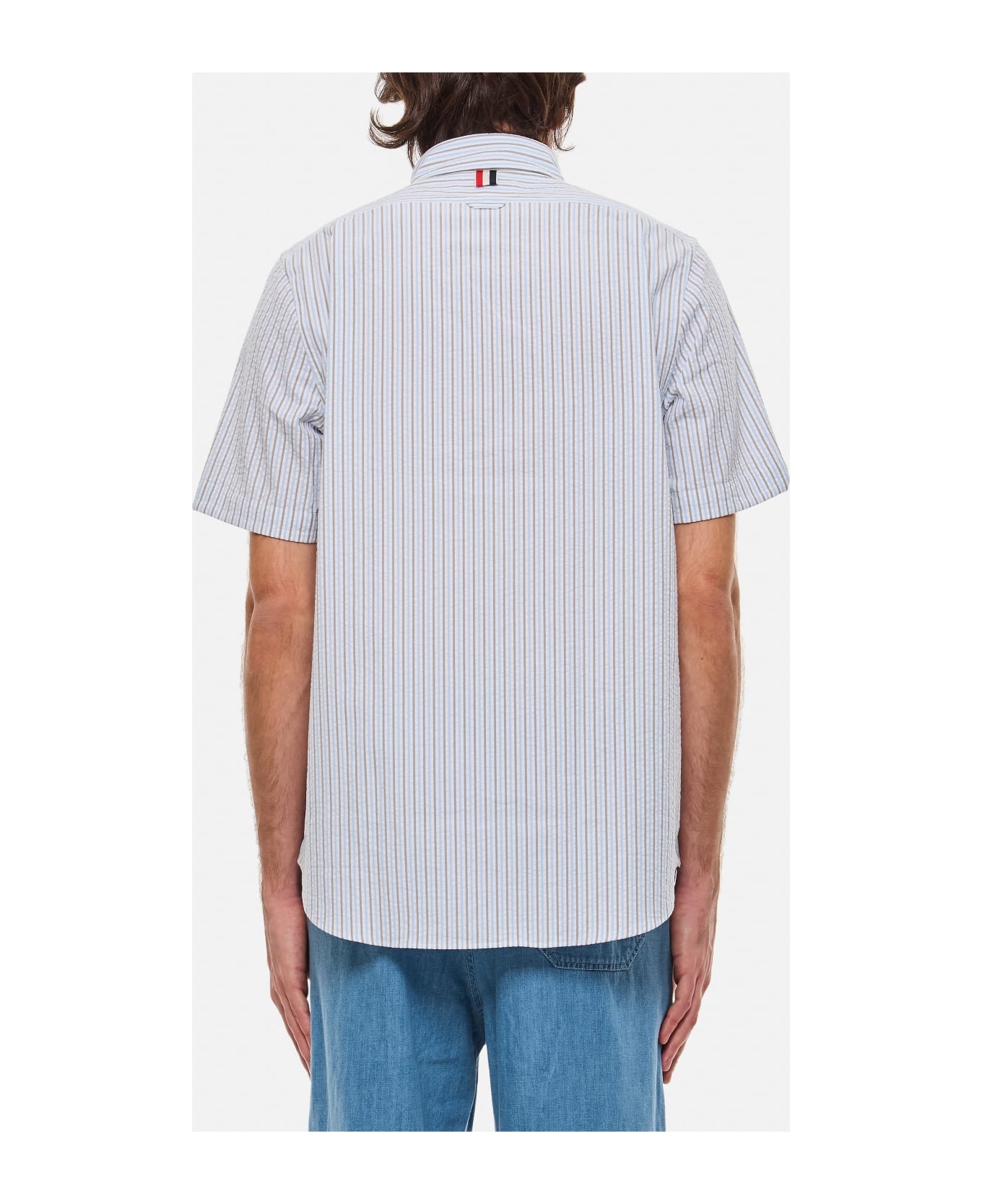 Round Collar Cotton Shirt - 2
