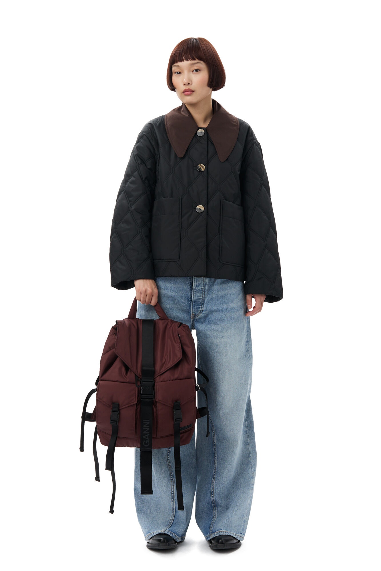BURGUNDY TECH BACKPACK - 3