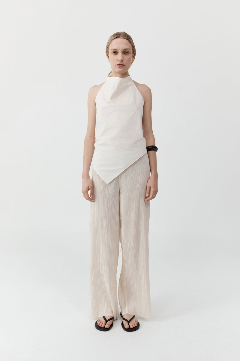 Cotton Tie Top - Birch 1