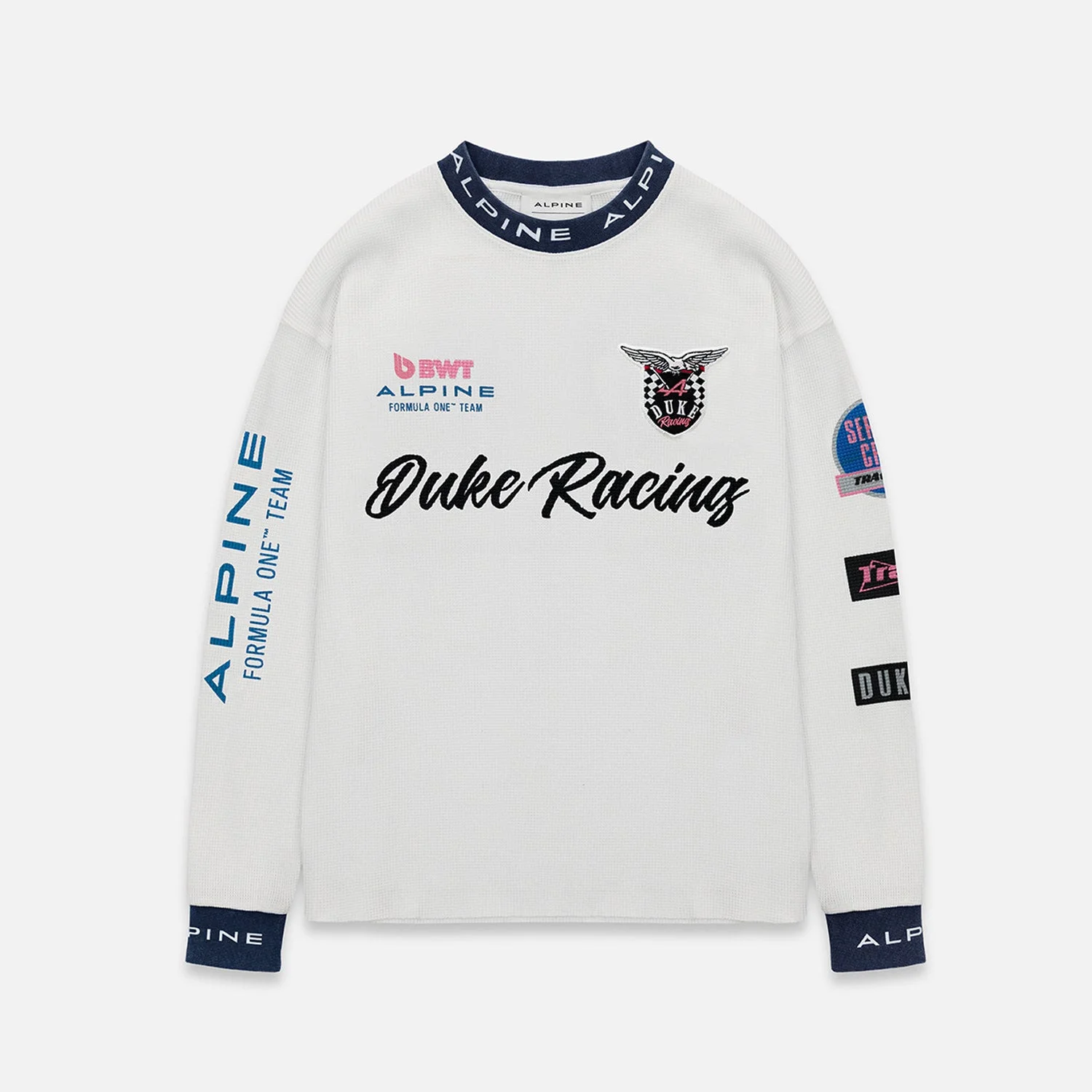 Alpine Formula One Team White Waffle Top - 1