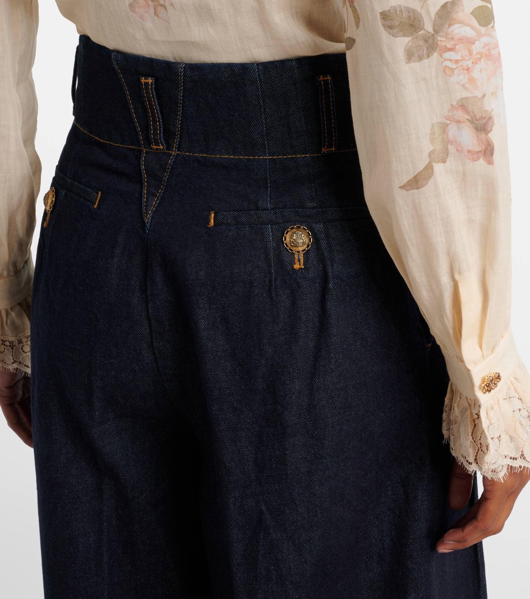 Hypnotic high-rise wide-leg jeans - 6