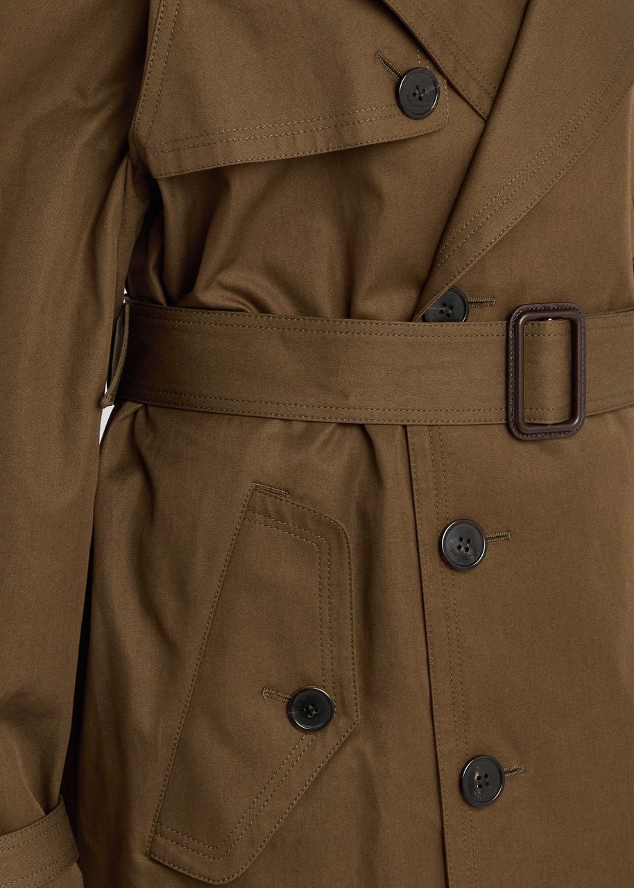 Saint Laurent Double-breasted Cotton-twill Trench Coat - 5