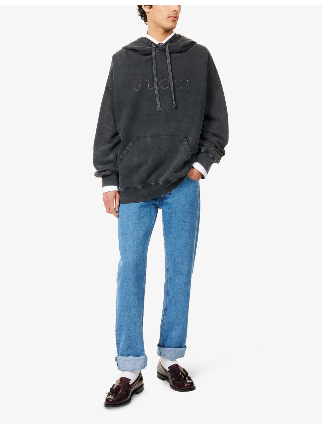 Logo-Embroidered Cotton Hoody - 2
