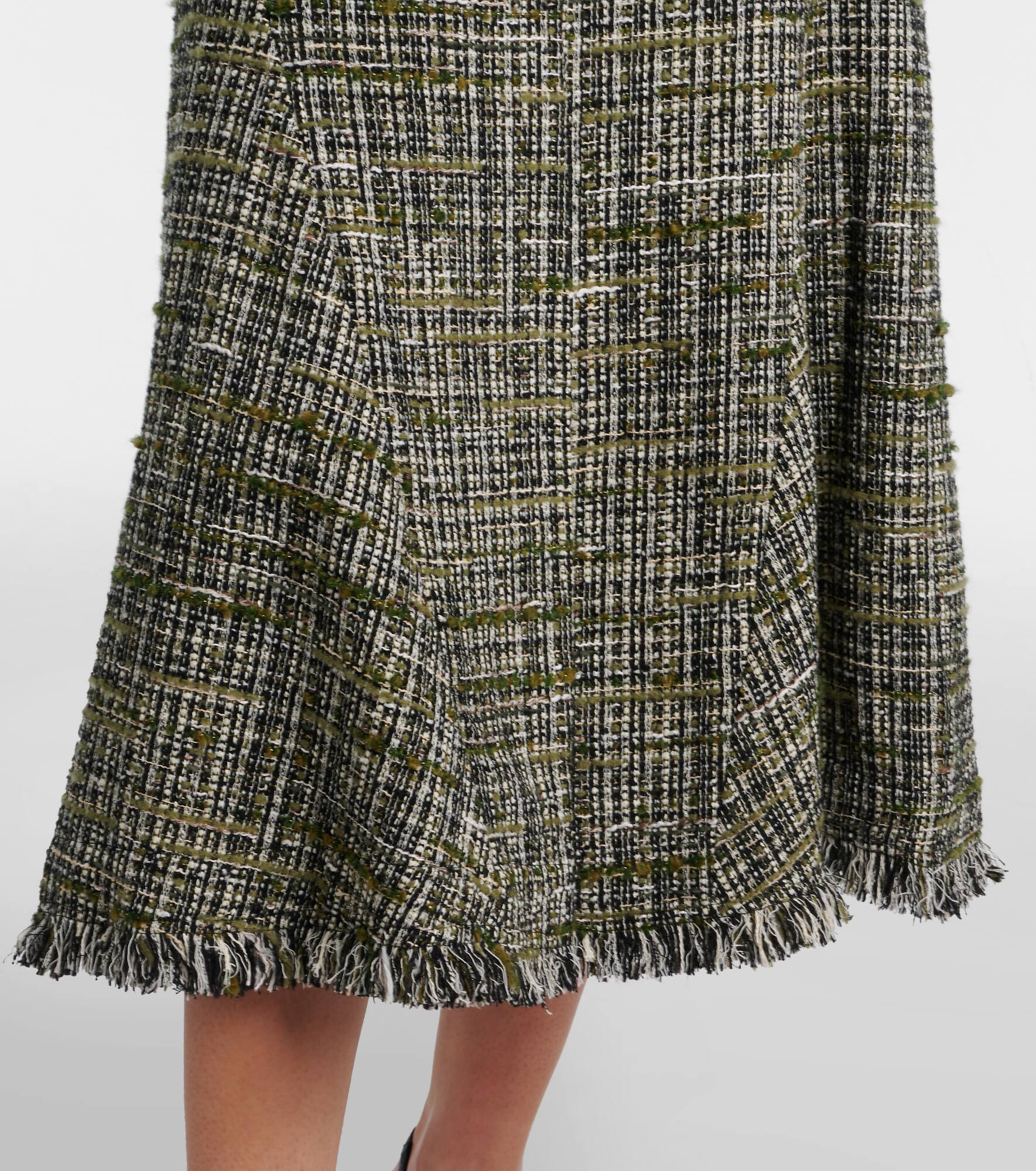 Tweed midi skirt - 5