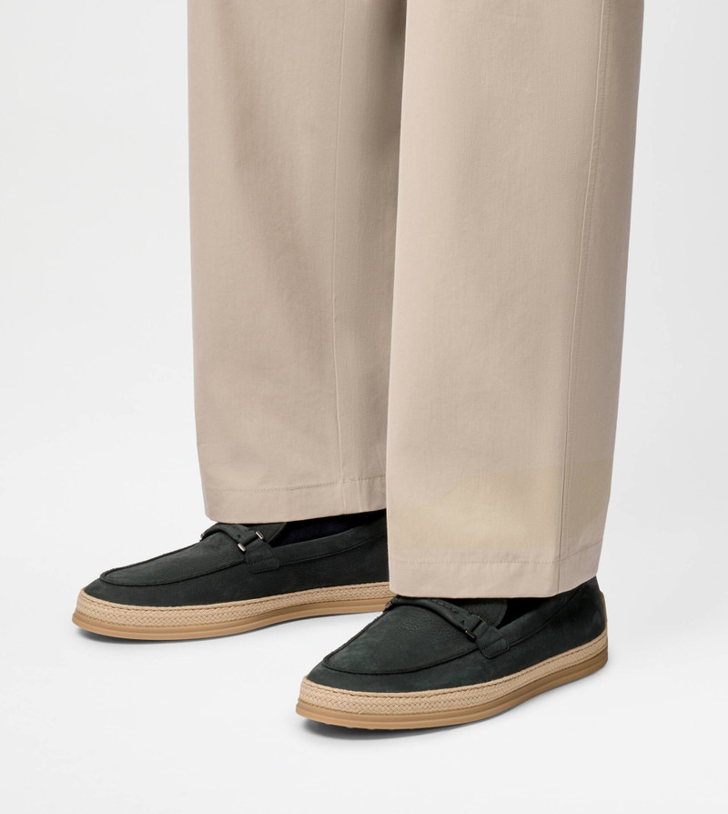 Tod's LOAFERS IN NUBUCK - BLUE outlook