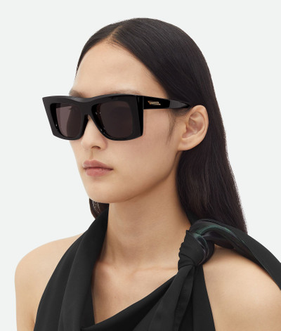 Bottega Veneta Visor Recycled Acetate Square Sunglasses outlook