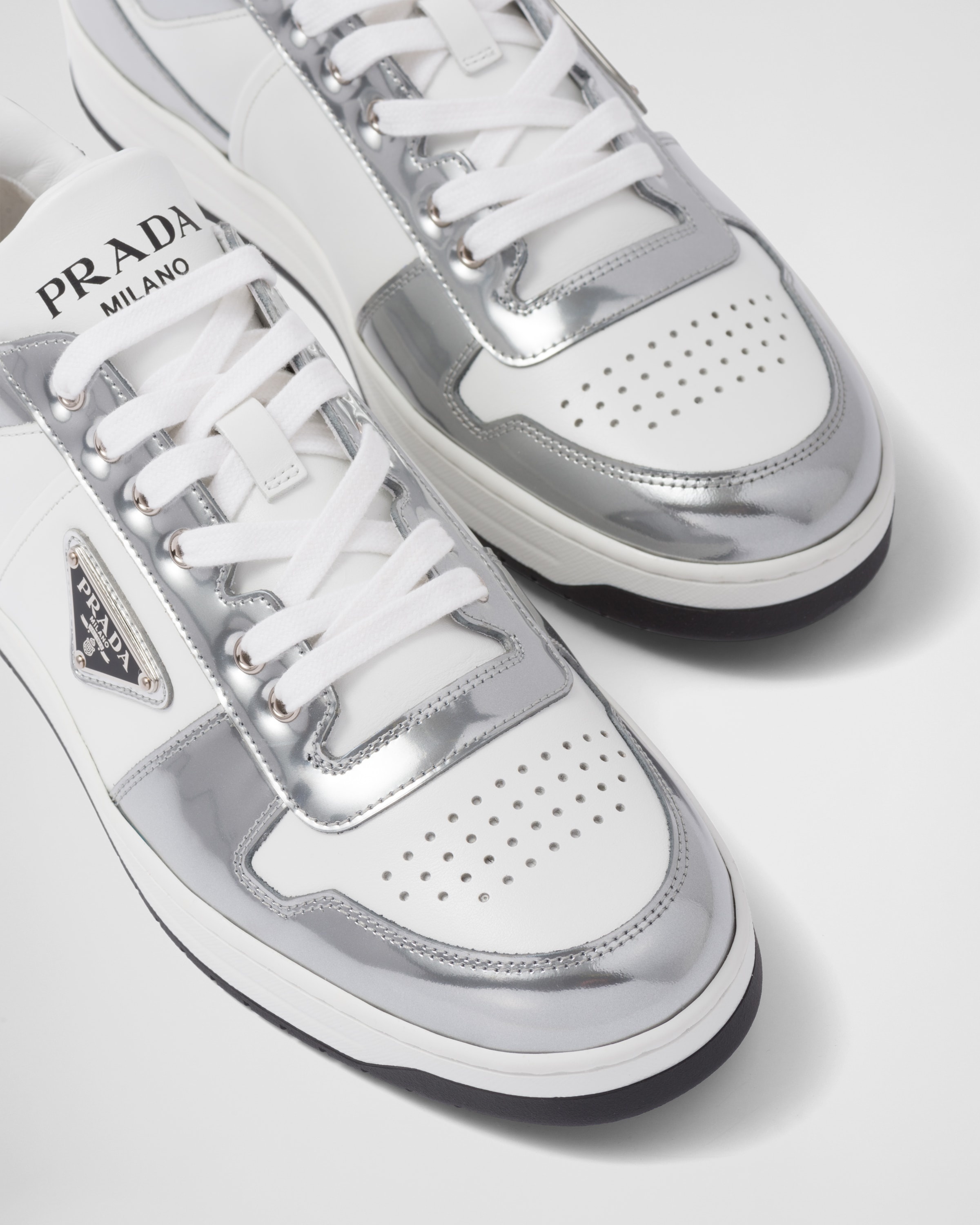 Prada Downtown leather sneakers | REVERSIBLE
