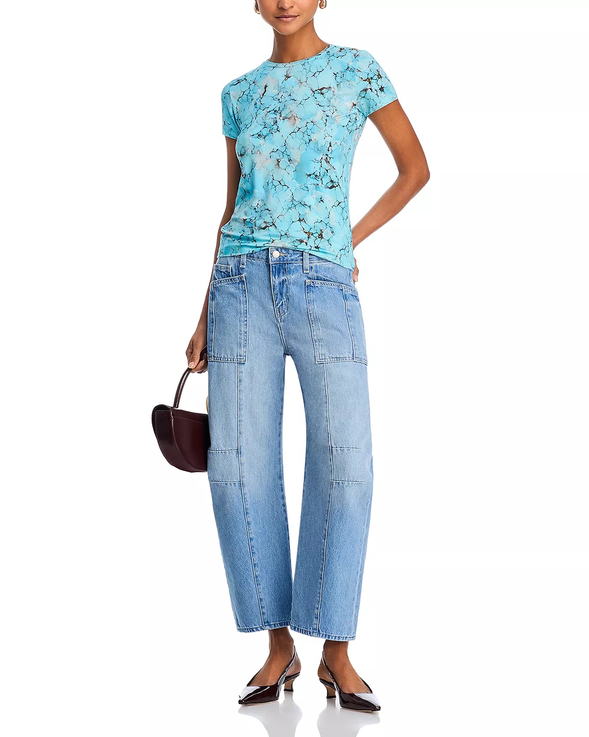 Cody Rodeo High Rise Cropped Barrel Jeans in Cristo - 2