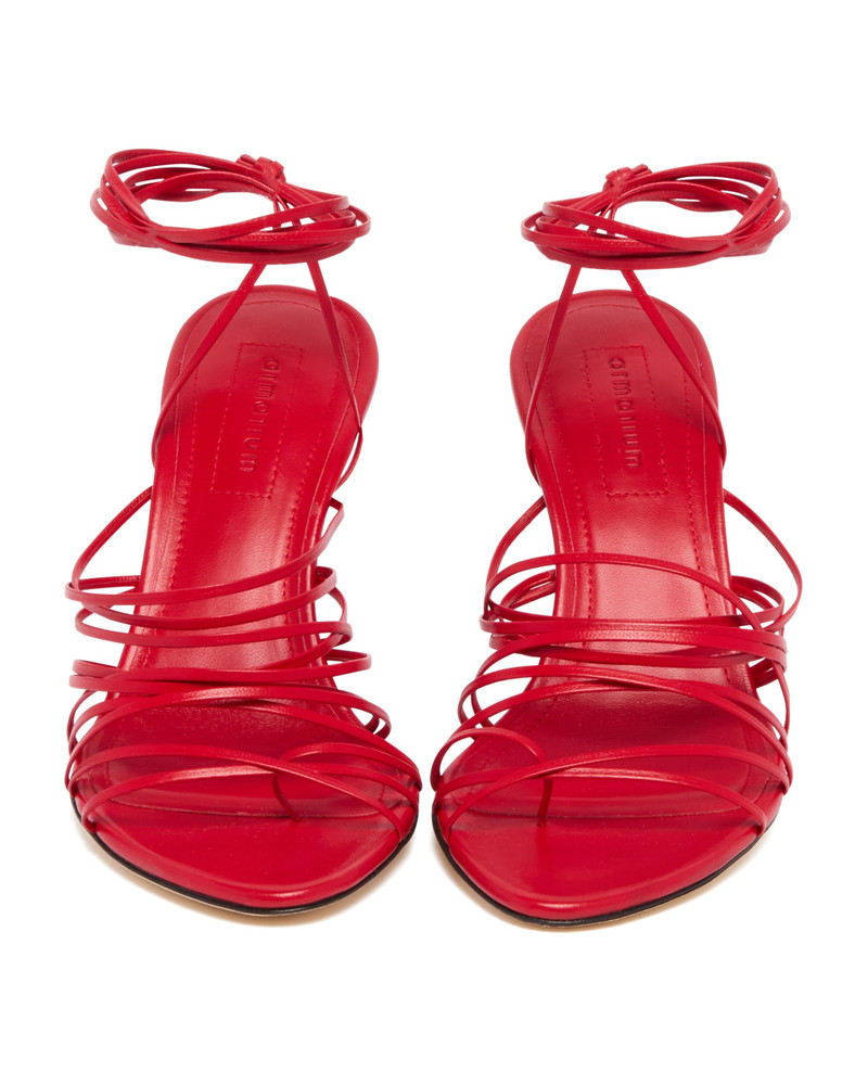 Red Woven Sandals 4