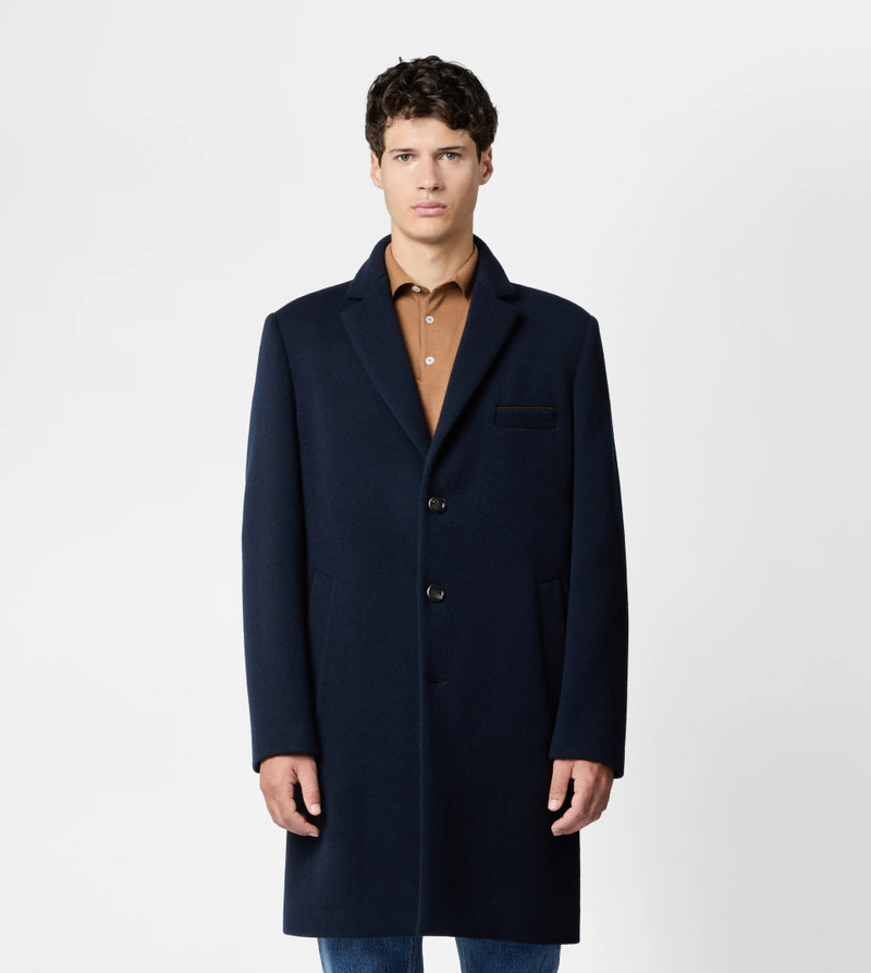 COAT IN CASHMERE BLEND JERSEY - BLUE 6