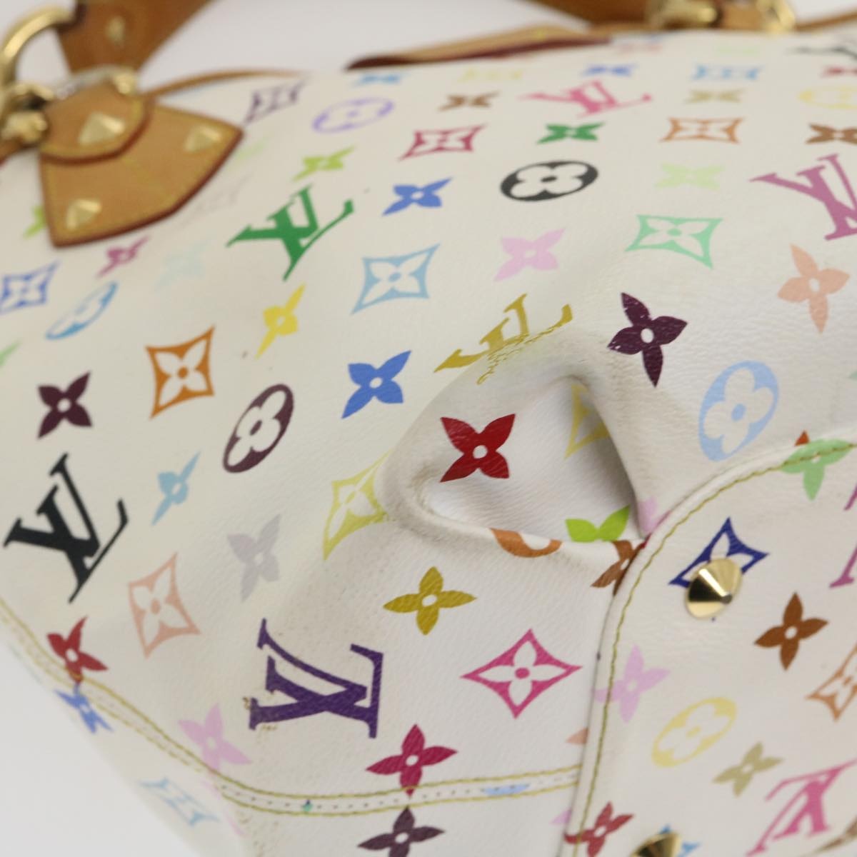 LOUIS VUITTON Monogram Multicolor Annie GM Tote Bag White M40303 - 14