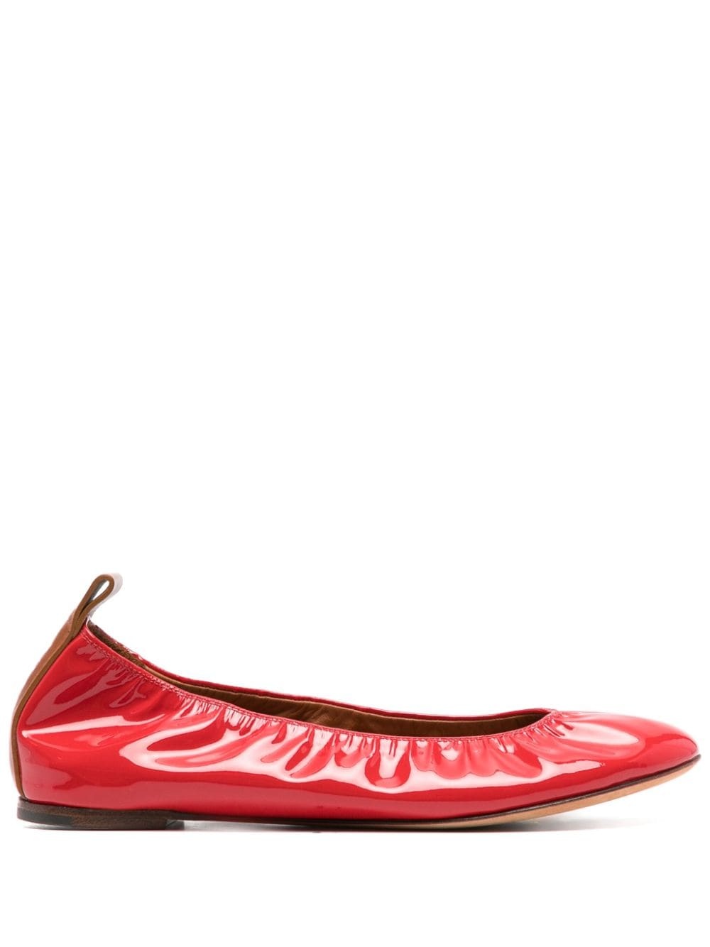 patent leather ballerina shoes - 1