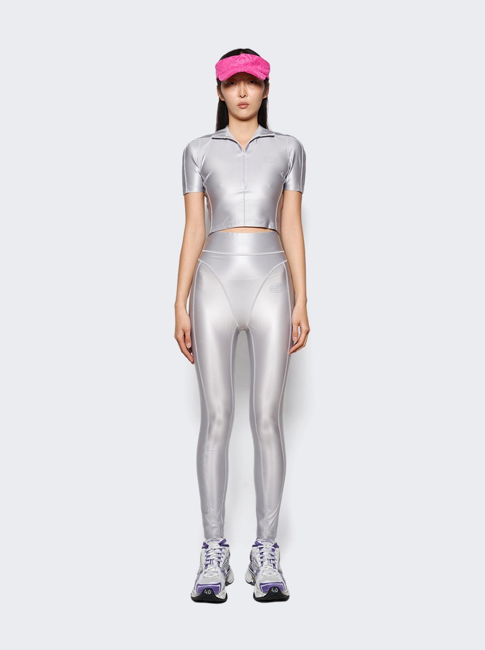 Alexander Wang Panty Line Legging In Active Tailoring In Silver