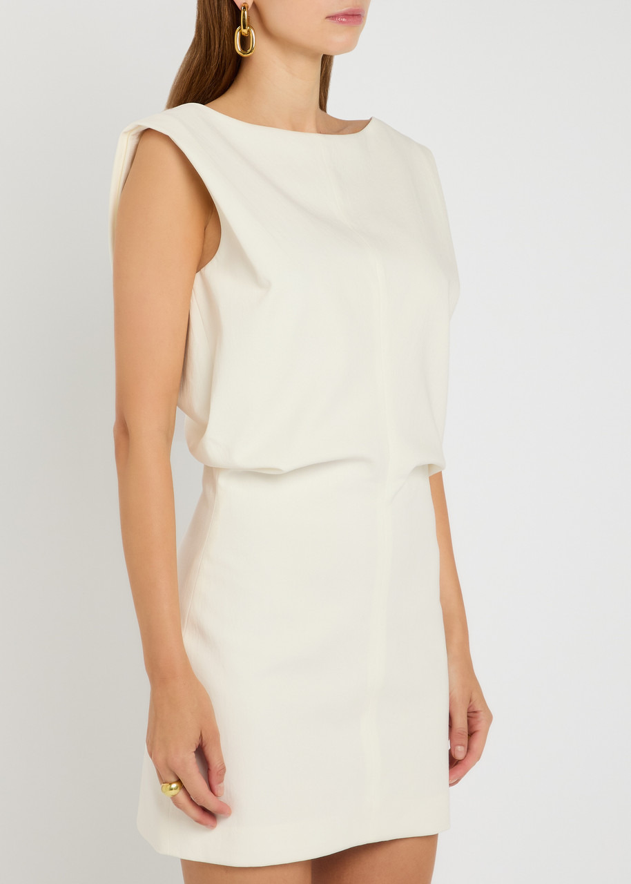 Khaite Toma Sculpted Cotton-canvas Mini Dress - 2