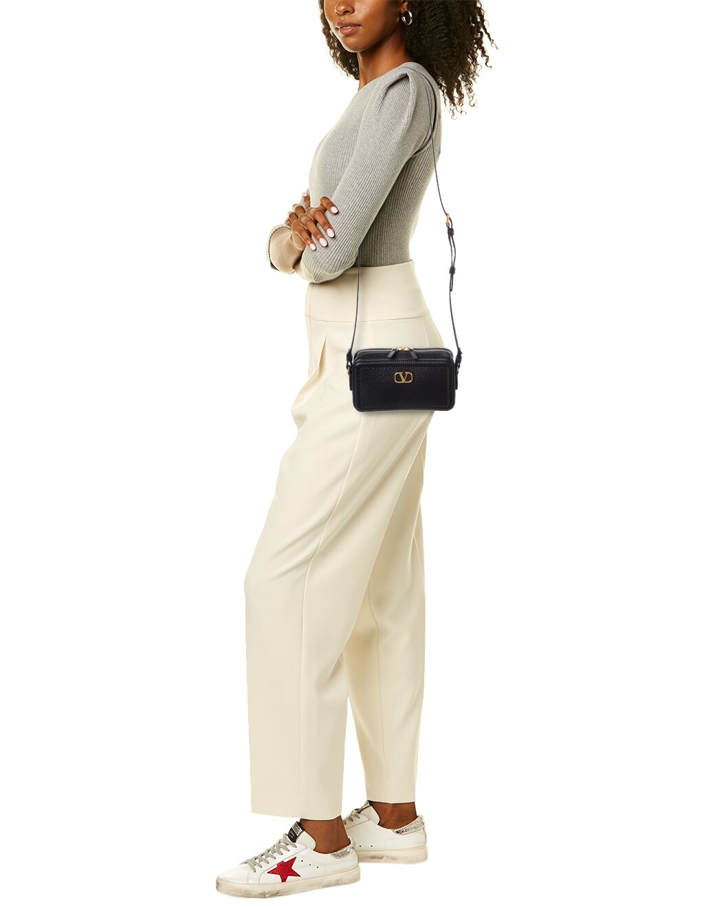 Valentino VLogo Alltime Mini Leather Camera Bag - 4