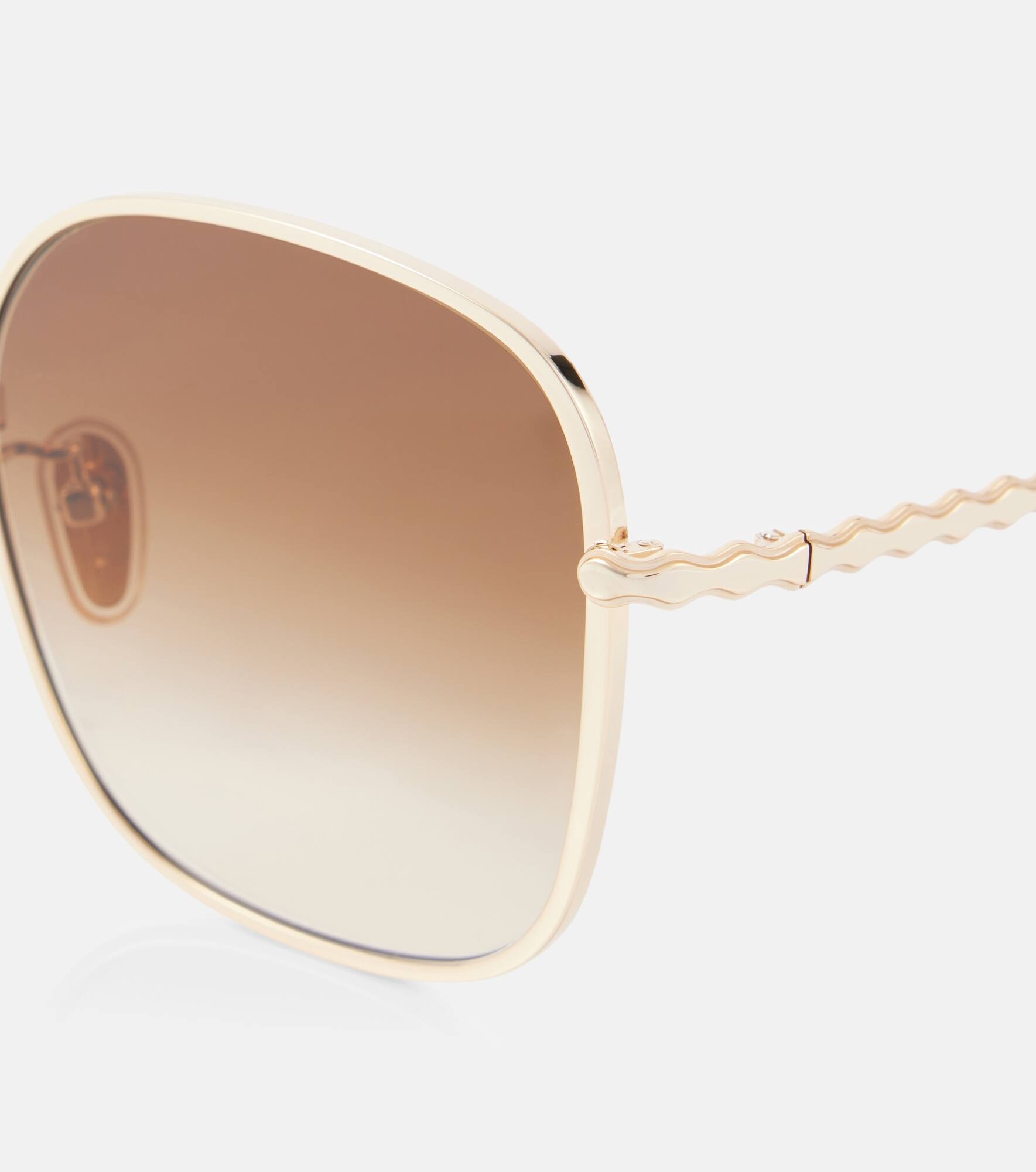 Scalloped square sunglasses - 2