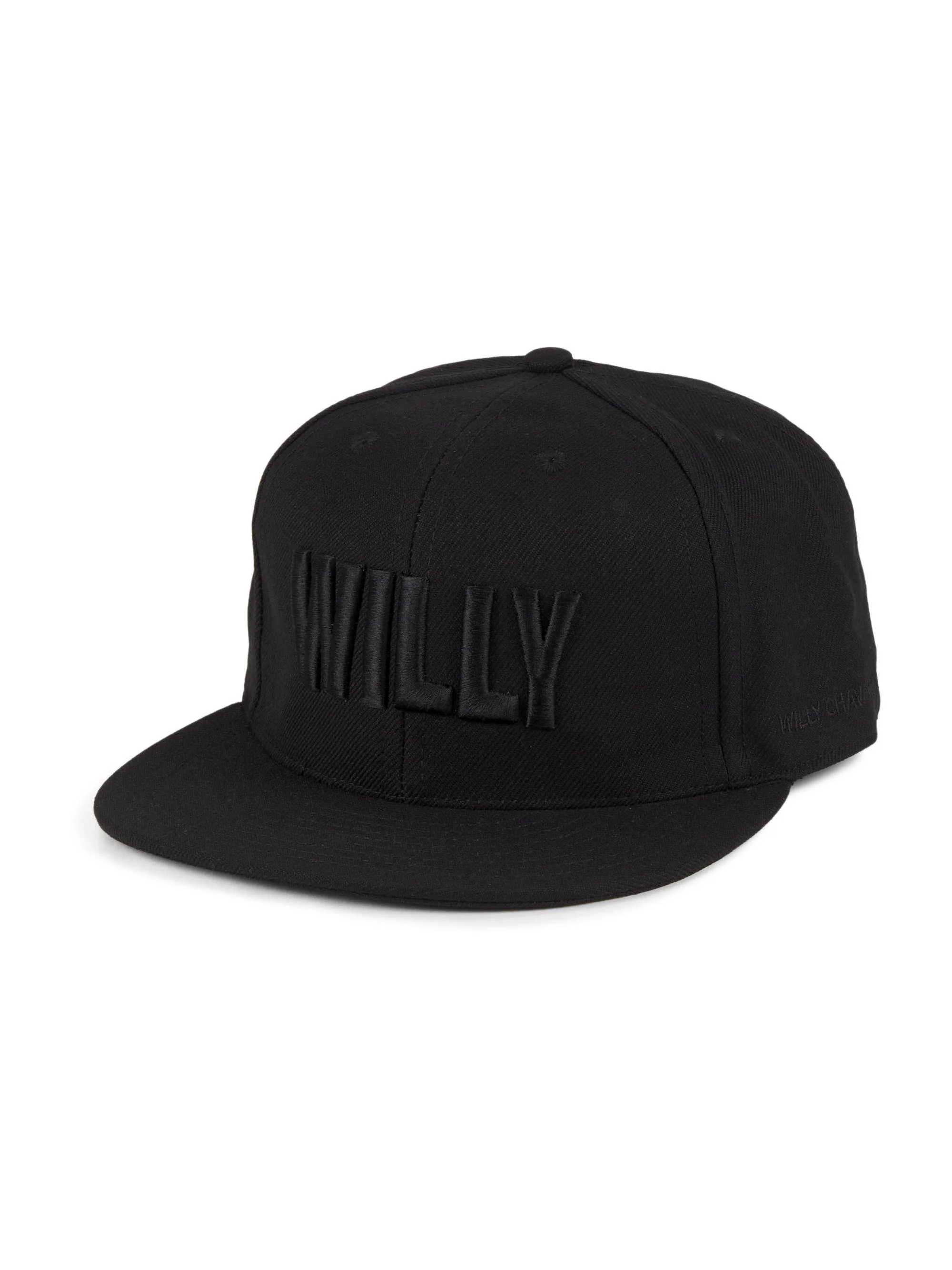 Men's Willy Flat-Brim Cap - Black - 1