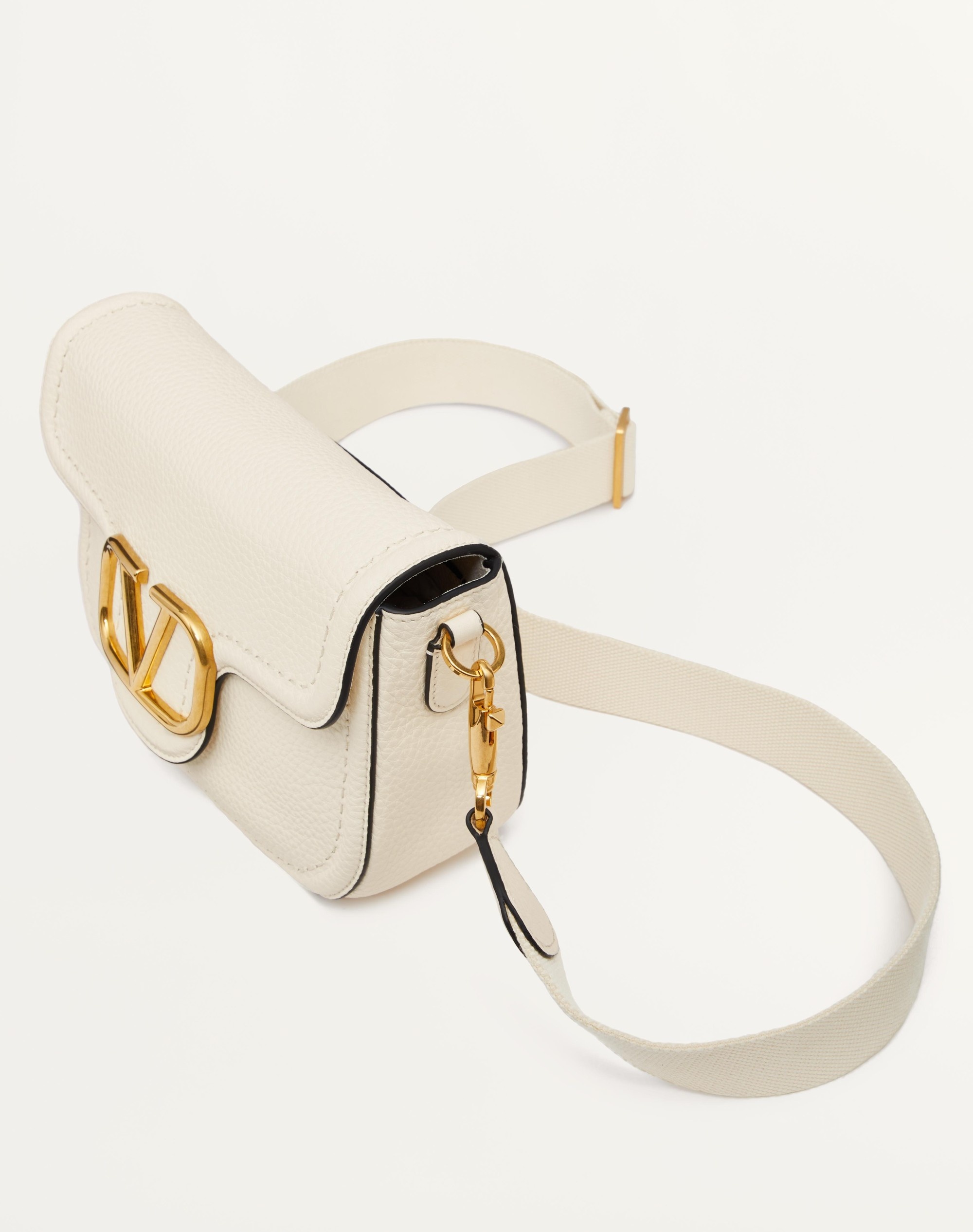 VALENTINO GARAVANI ALLTIME GRAINY CALFSKIN SHOULDER BAG - 6
