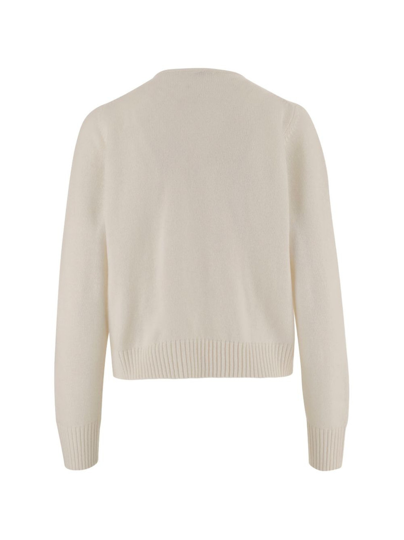 Allude double-breasted collarless cardigan outlook