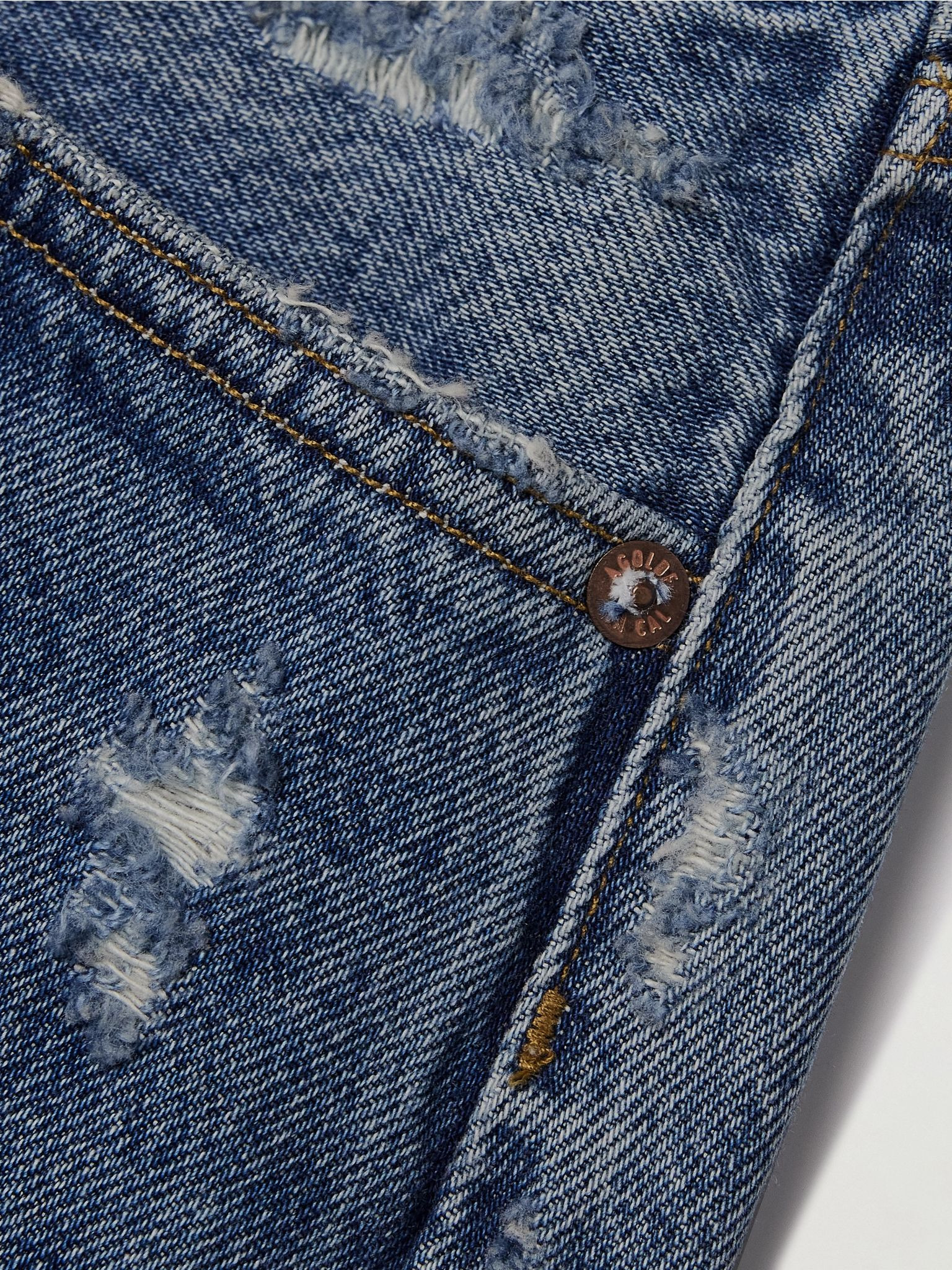 Parker Vintage Cutoff organic denim shorts Mid denim - 4